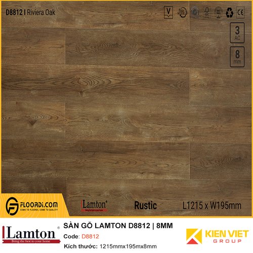 Sàn gỗ Lamton D8812 - 8mm
