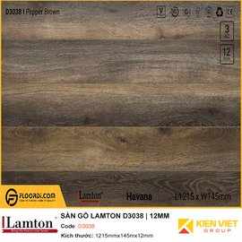 Sàn gỗ Lamton D3038 | 12mm 