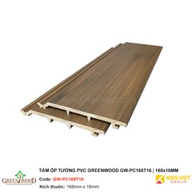Tấm ốp tường PVC Greenwood GW-PC168T16 | 168x16mm