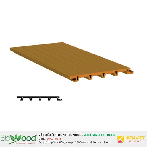 Gỗ ốp tường 130x13mm Biowood WPO13013