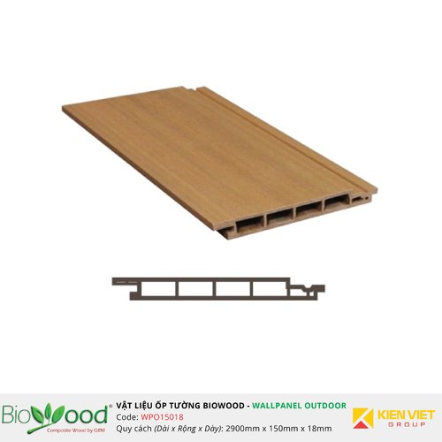 Gỗ ốp tường 150x18mm Biowood WPO15018