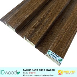 Tấm ốp nan 3 sóng ID Wood ID-801C | 198mmx28mm