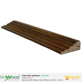 Phào nẹp 34x12mm Biowood SK03412