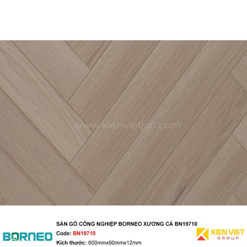 Sàn gỗ công nghiệp Borneo xương cá BN19710 - 12mm