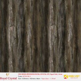 Sàn nhựa hèm khóa Royal Crystal SPC Aged Oak RCFW108-1 | 4mm