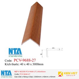 Nẹp V ngoài NTA PCV-9688-27 | 40x40mm