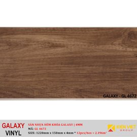 Sàn nhựa hèm khóa Galaxy GL4672 | 4mm