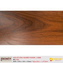 Sàn gỗ công nghiệp Pioner Titanium 836 | 12mm
