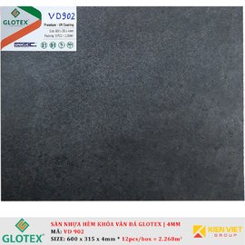 Sàn nhựa hèm khóa vân đá GLOTEX VD902 | 4mm