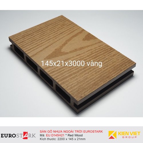 Sàn gỗ ngoài trời EuroStark EU-D145H21 Vàng Gỗ
