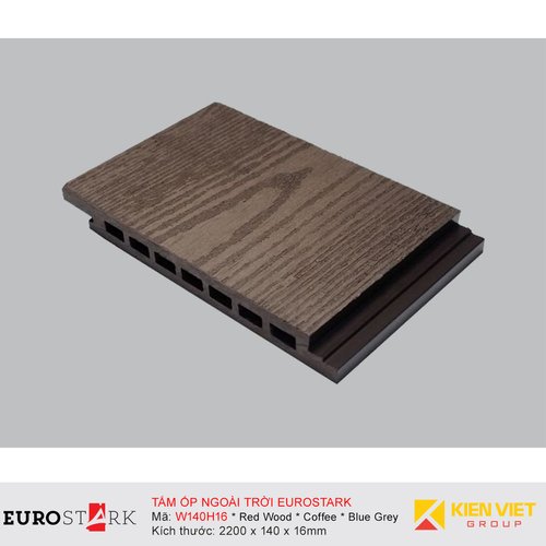 Sàn gỗ ngoài trời ốp tường ngoại thất EuroStark EU-W140H16