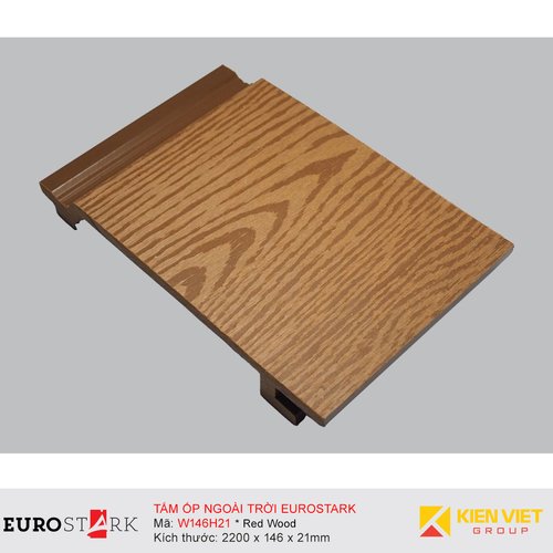 Sàn gỗ ngoài trời ốp tường ngoại thất EuroStark EU-W146H21 Vàng Gỗ