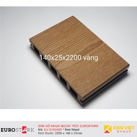 Sàn gỗ ngoài trời EuroStark EU-D140H25 Vàng Gỗ