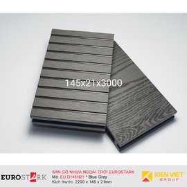 Sàn gỗ ngoài trời EuroStark EU-D145H21 Xám Đen
