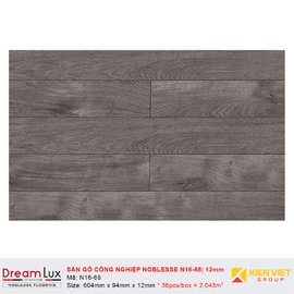 Sàn gỗ công nghiệp cốt đen Noblesse N16-68 | 12mm