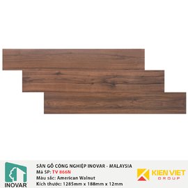 Sàn gỗ Inovar Nanoshield TV866N American Walnut | 12mm