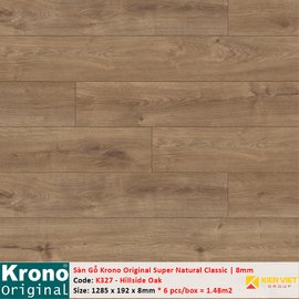 Sàn gỗ Krono Super Natural Classic K327 Hillside Oak | 8mm