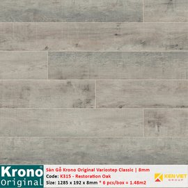 Sàn gỗ Krono Variostep Classic K315 Restoration Oak | 8mm