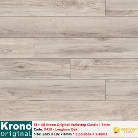 Sàn gỗ Krono Variostep Classic K418 Longbow Oak | 8mm