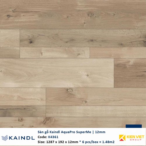 Sàn gỗ công nghiệp Kaindl AquaPro SuperMe K4361 | 12mm