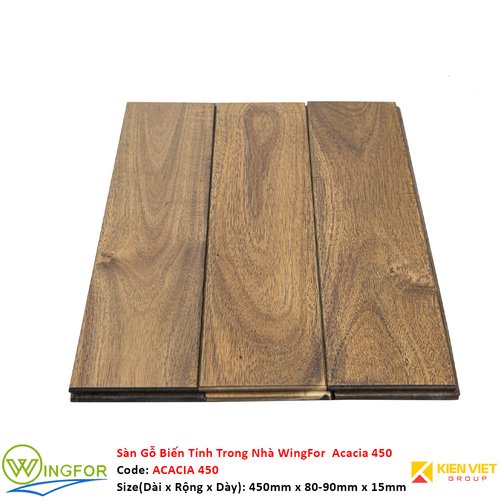 Sàn gỗ biến tính trong nhà Keo Acacia 450