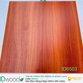 Tấm ốp tường PVC phẳng vân gỗ ID Wood ID 6503 | 6mm