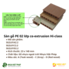 Sàn gỗ nhựa ngoài trời Việt Pháp SG2L01.2.2 | 23x140x2200mm