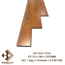 Sàn gỗ công nghiệp Besttech Floor BT64 | 12x146x1221mm  