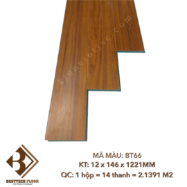 Sàn gỗ công nghiệp Besttech Floor BT66 | 12x146x1221mm   