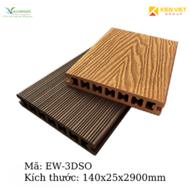 Sàn gỗ ngoài trời 3D EW-3DSO | 140x25x2900mm 
