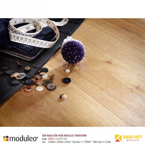Sàn nhựa hèm khóa Mouleo 24438 Classic Oak | 4.5mm