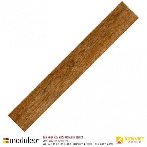 Sàn nhựa hèm khóa Mouleo 22821 Midland Oak | 4.5mm