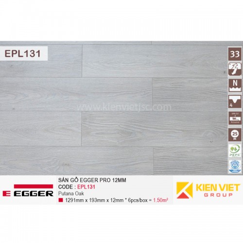 Sàn gỗ Egger Pro EPL131 Putana Oka | 12mm