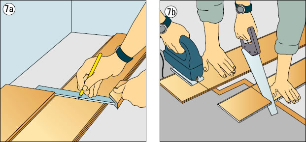 Bước 7 lắp đặt sàn gỗ