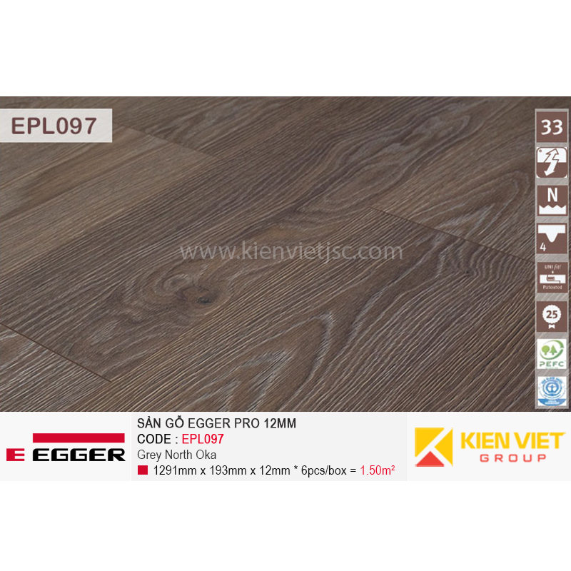 Bề mặt sàn gỗ Egger Pro EPL097
