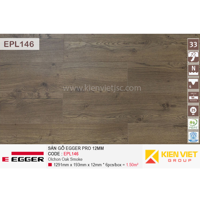 Sàn gỗ Egger Pro EPL146 cao cấp