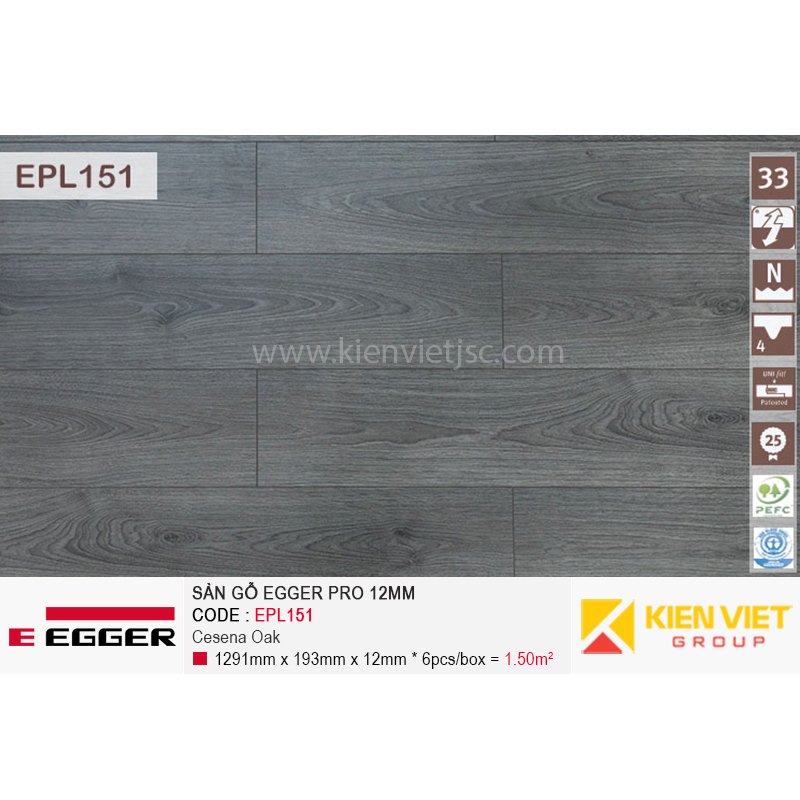 Sàn gỗ Egger Pro EPL151