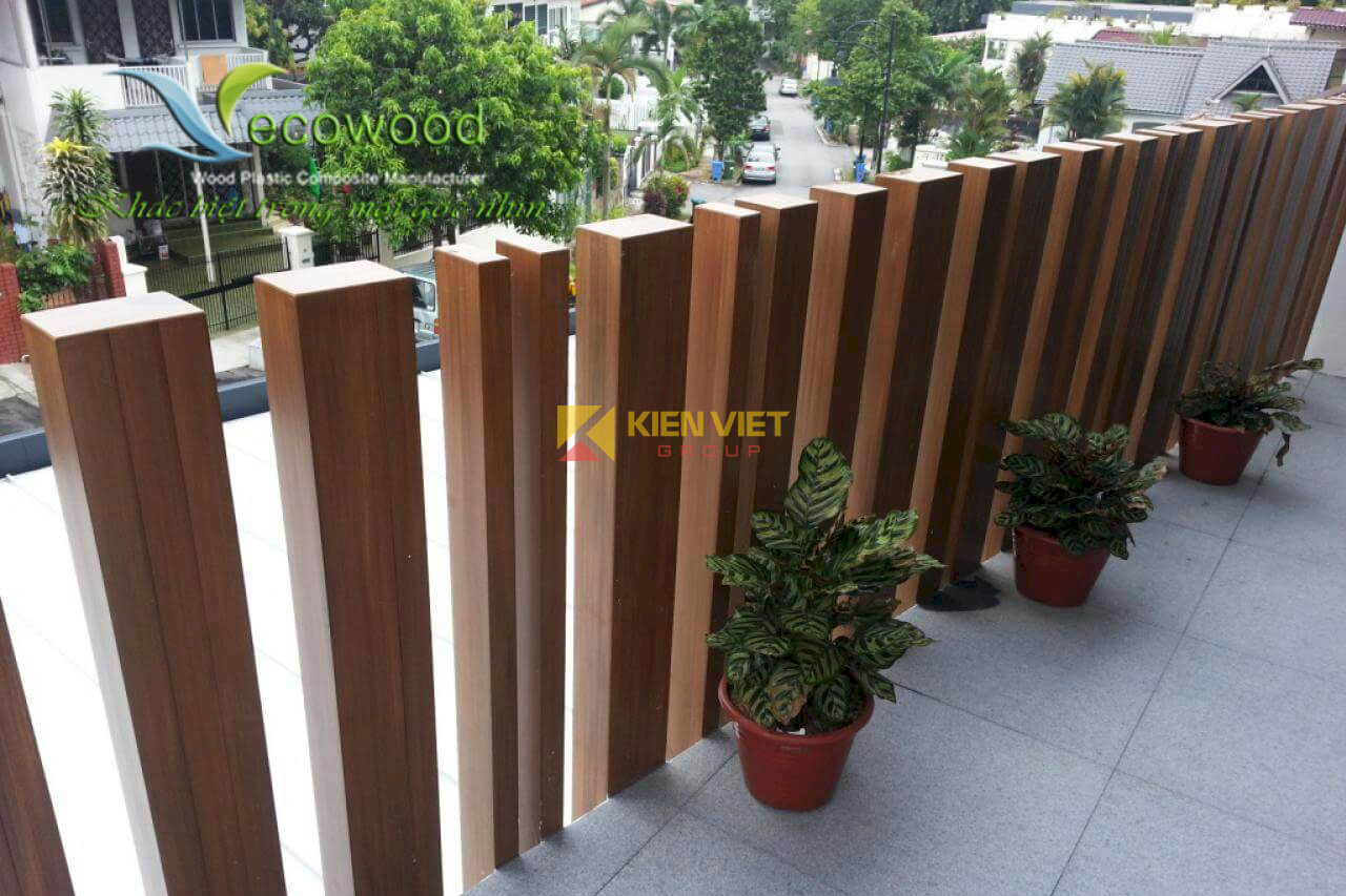 hàng rào gỗ nhựa ecowood 